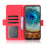 For Nokia X10 / X20 Protective Leather Case with Multiple Card Slots and Stand Function - Red - 4