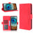 For Nokia X10 / X20 Protective Leather Case with Multiple Card Slots and Stand Function - Red - 6