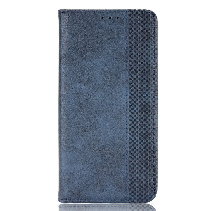 Vintage Style Wallet Stand Protective Leather Phone Case Cover for Nokia X10/X20 - Blue - 3