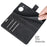 For Nokia X10 / X20 PU Leather Flip Phone Case Wallet Stand Protective Cover - Black - 5