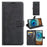 For Nokia X10 / X20 PU Leather Flip Phone Case Wallet Stand Protective Cover - Black - 6