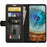 Full Protection Crazy Horse Texture Leather Stand Case with Wallet for Nokia X10/X20 - Black - 2