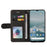 For Nokia G10 / G20 Leather Case Wallet Stand Color Splicing Phone Cover - Black - 4