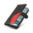 For Nokia G10 / G20 Leather Case Wallet Stand Color Splicing Phone Cover - Black - 6