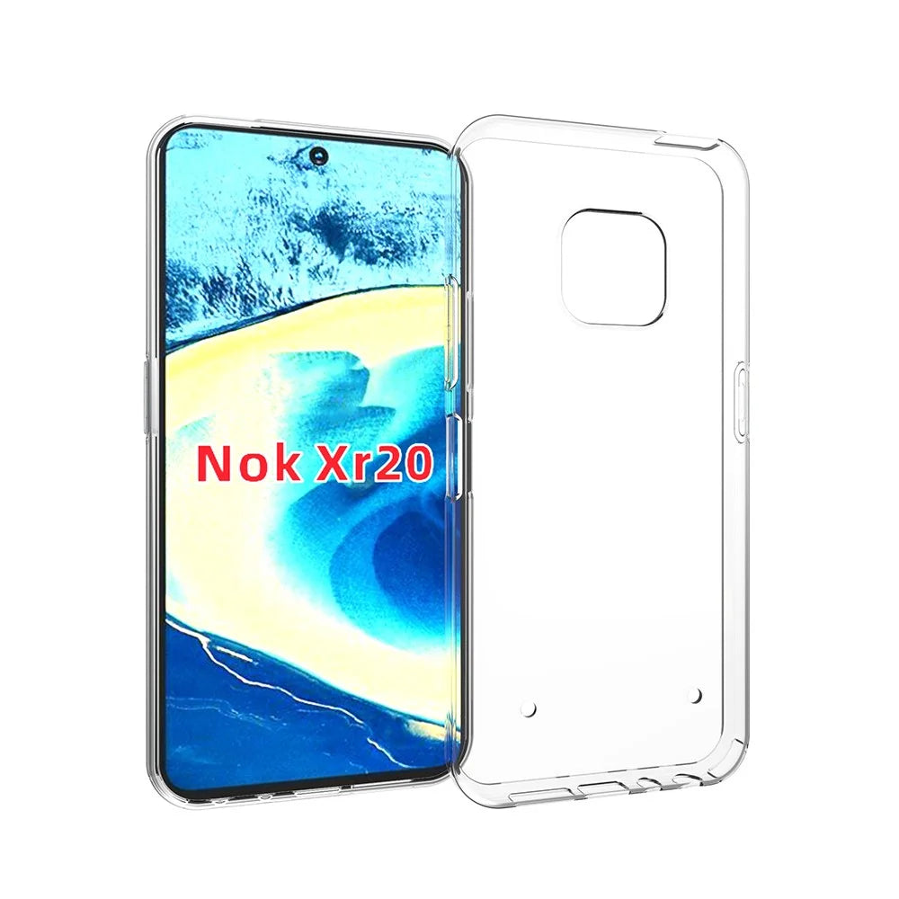 10Pcs/Pack Slim Fit Shock Absorption Anti-Watermark TPU Case for Nokia XR20 - 1