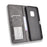 Vintage Style Magnetic Auto-absorbed Leather Wallet Stand Phone Protective Case Shell for Nokia XR20 - Black - 4