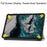 Pattern Printing Shockproof Hard PC + PU Leather Tablet Cover with Tri-fold Stand for Nokia T20 - Good Night Cat - 5