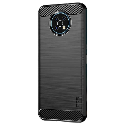 MOFI Carbon Fiber Texture Well-protected Brushed Soft TPU Phone Case Cover for Nokia G50 - Black - 2