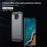 MOFI Carbon Fiber Texture Well-protected Brushed Soft TPU Phone Case Cover for Nokia G50 - Black - 3