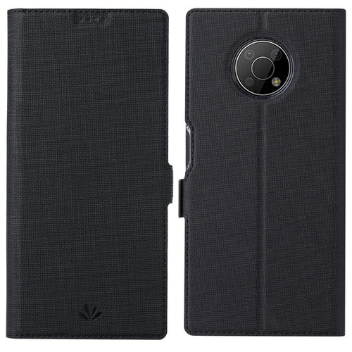 VILI K Series Double Magnetic Clasps Closure Shock Absorbing Stand Wallet Leather Phone Case Shell for Nokia G300 - Black - 1