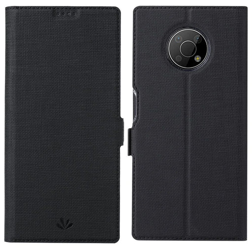 VILI K Series Double Magnetic Clasps Closure Shock Absorbing Stand Wallet Leather Phone Case Shell for Nokia G300 - Black - 1