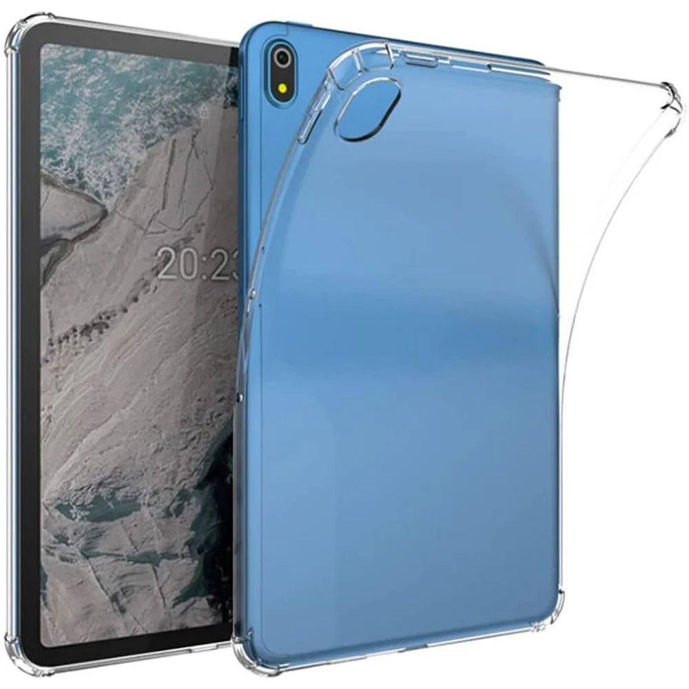 For Nokia T20 Flexible TPU Clear Case Reinforced Shock-Absorbing Corners Shockproof Tablet Cover - 2