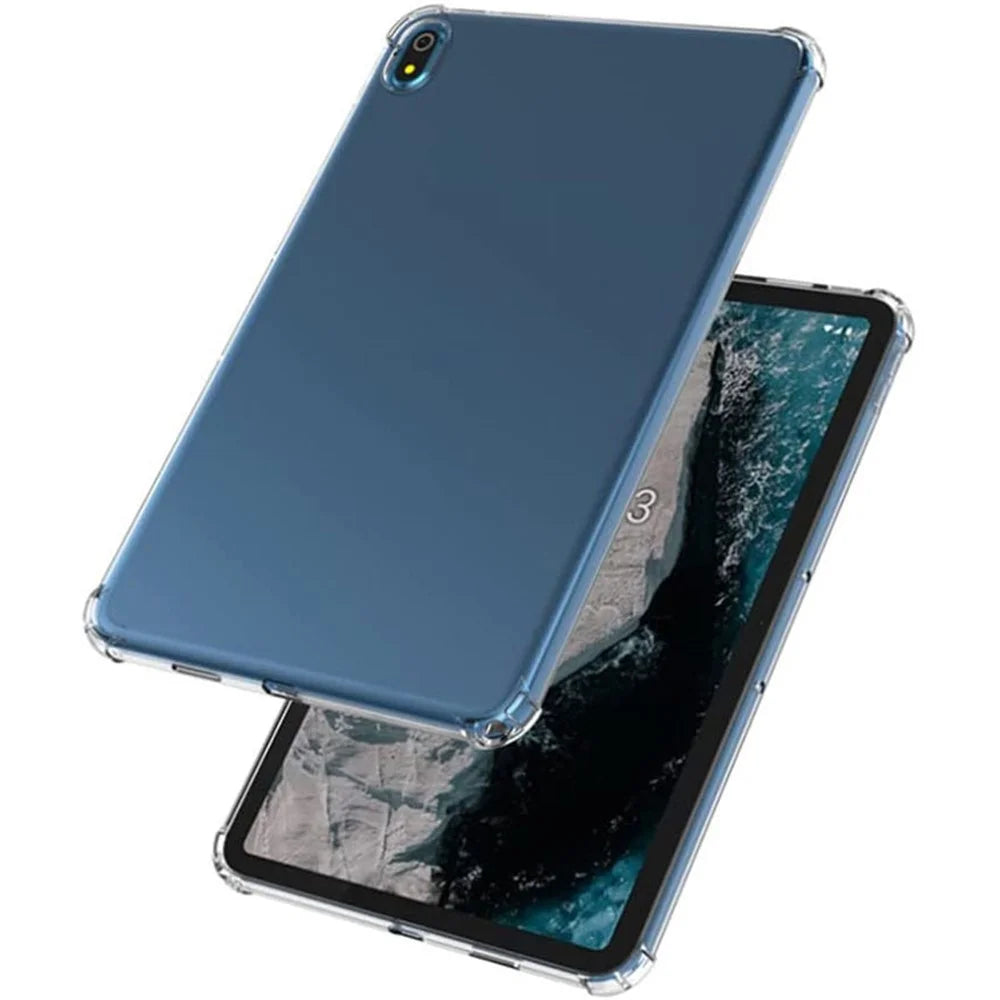 For Nokia T20 Flexible TPU Clear Case Reinforced Shock-Absorbing Corners Shockproof Tablet Cover - 3