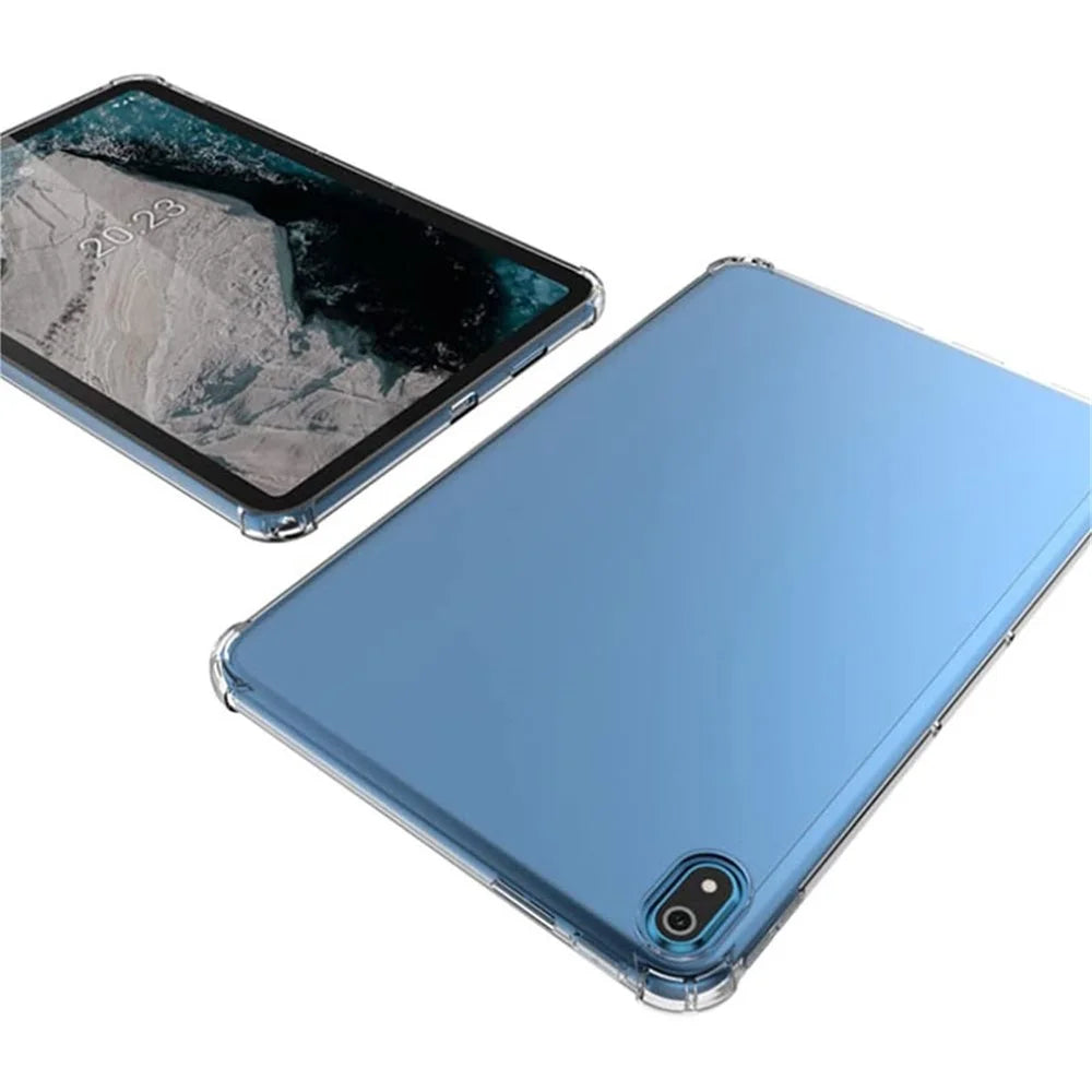 For Nokia T20 Flexible TPU Clear Case Reinforced Shock-Absorbing Corners Shockproof Tablet Cover - 4