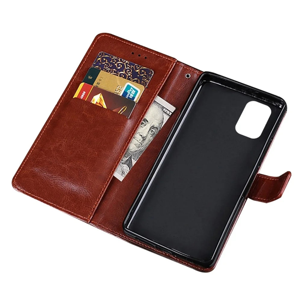 IDEWEI for Nokia G11/G21 PU Leather + TPU All-inclusive Protection Folio Flip Shell Crazy Horse Texture Stand Phone Cover with Wallet - Brown - 4