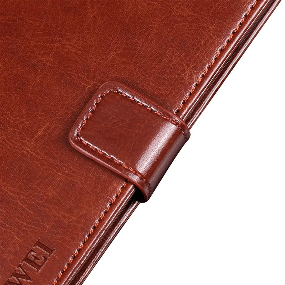 IDEWEI for Nokia G11/G21 PU Leather + TPU All-inclusive Protection Folio Flip Shell Crazy Horse Texture Stand Phone Cover with Wallet - Brown - 5