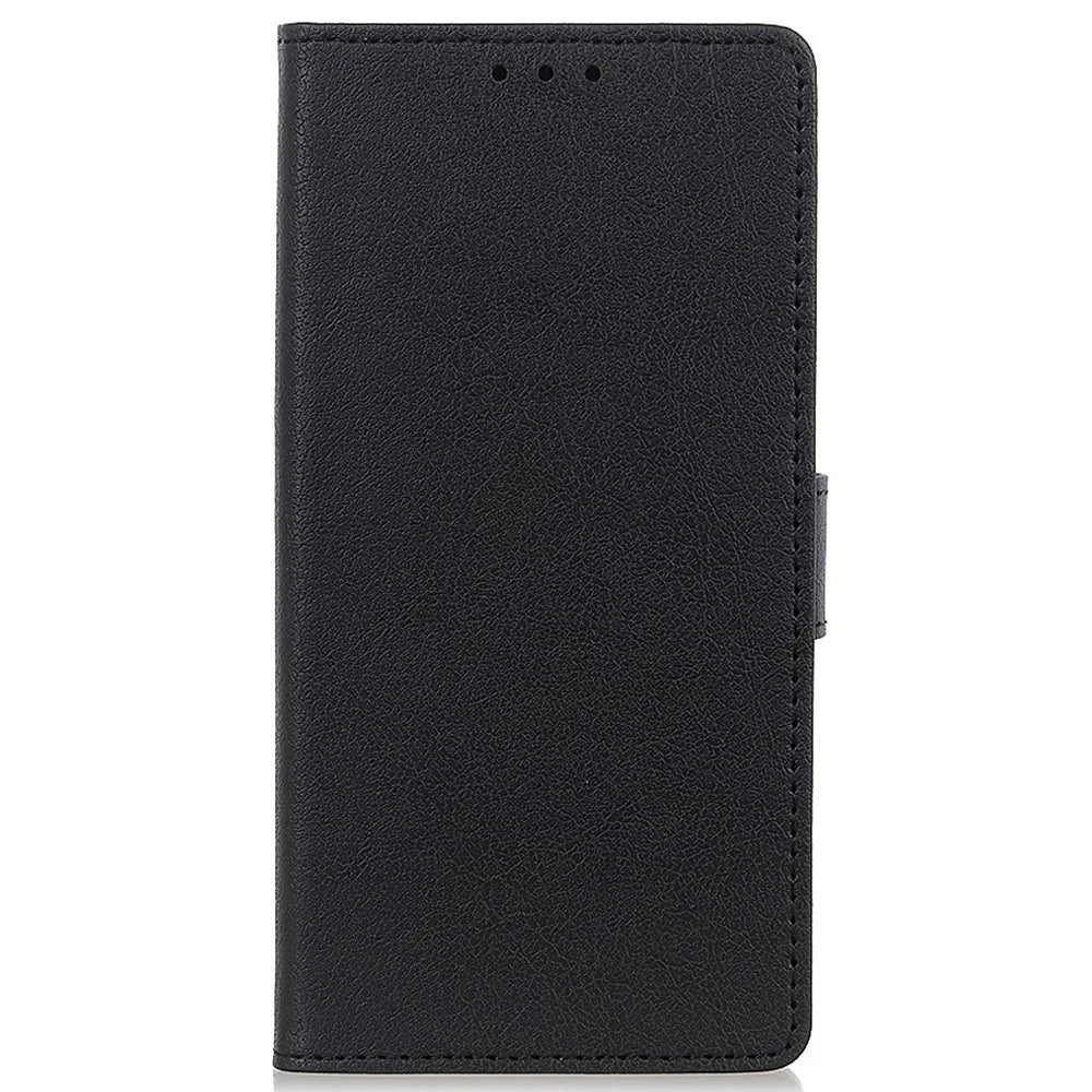For Nokia C21 Plus Anti-fall Full Coverage Phone Cover Magnetic Closing PU Leather Stand Shockproof Soft Shell with Card Slots Mobile Phone Case - Black - 6