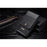 DG.MING Split Leather Phone Pouch Multiple Card Slots Belt Loop Waist Bag - Size: S, Black - 2