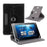 Universal 360-degree Rotary Stand Leather Case for iPad mini 5/Huawei MediaPad T3 8.0 - Black - 1