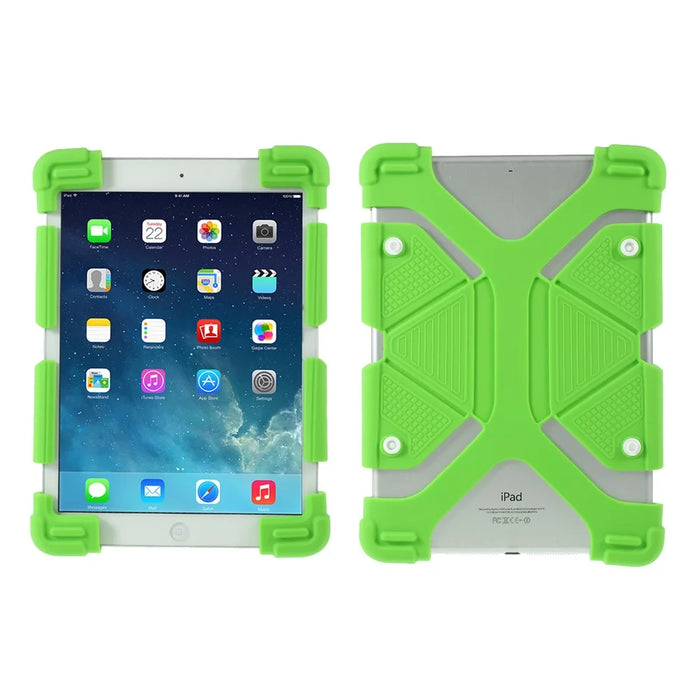 Universal Tablet Case Silicone Flexible Protector Cover for iPad 9.7 (2018)/Pro 10.5 (2017) / Tablet within 8.9-12 Inches - Green - 1