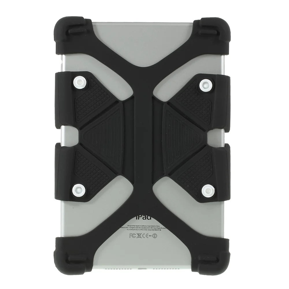 Universal Silicone Flexible Protector Shell for Lenovo Tab 4 8 / Xiaomi Mi Pad 4 - Black - 1