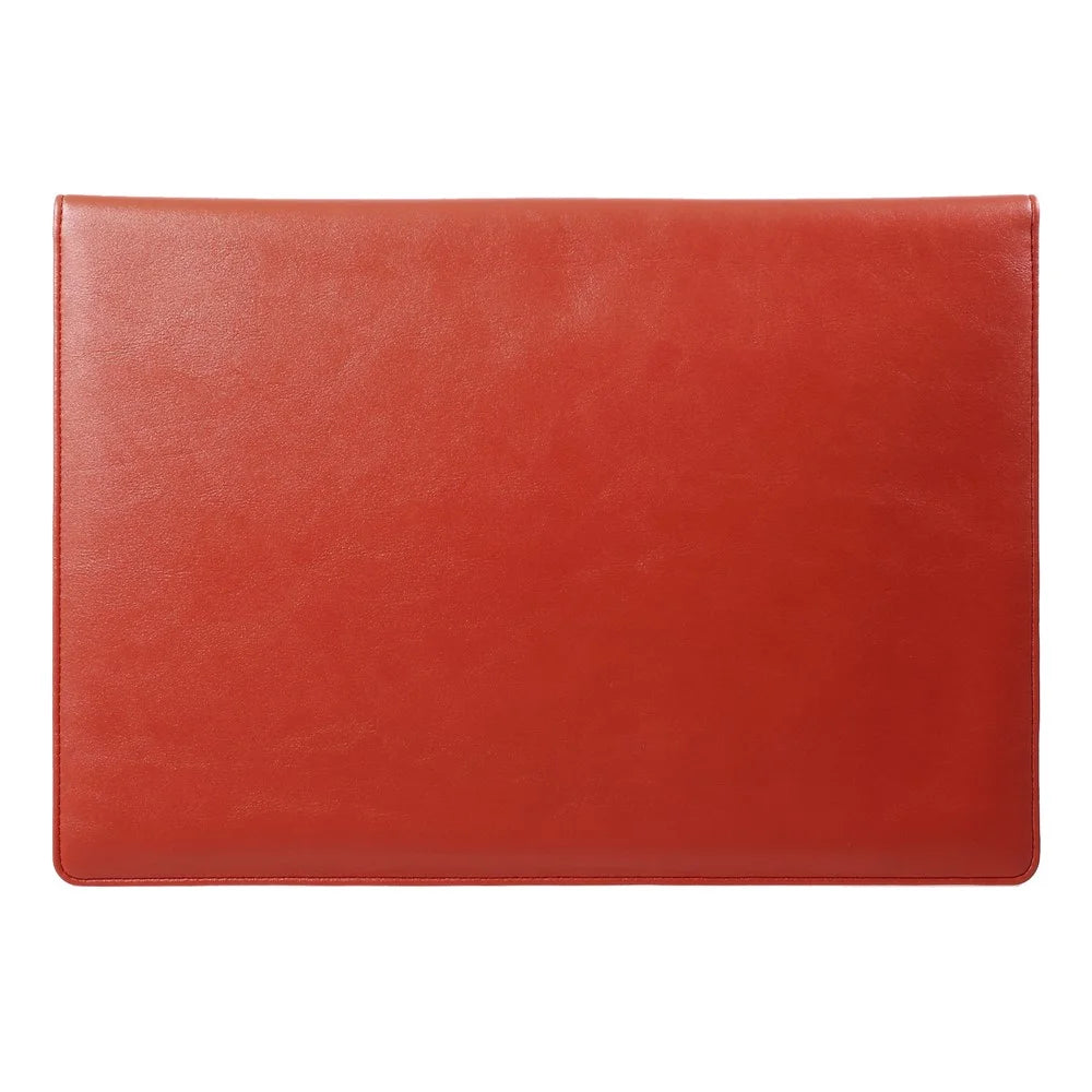 Elegant Series Universal Leather Laptop Sleeve Bag for MacBook 12-inch, Size: 31x22cm - Red - 3