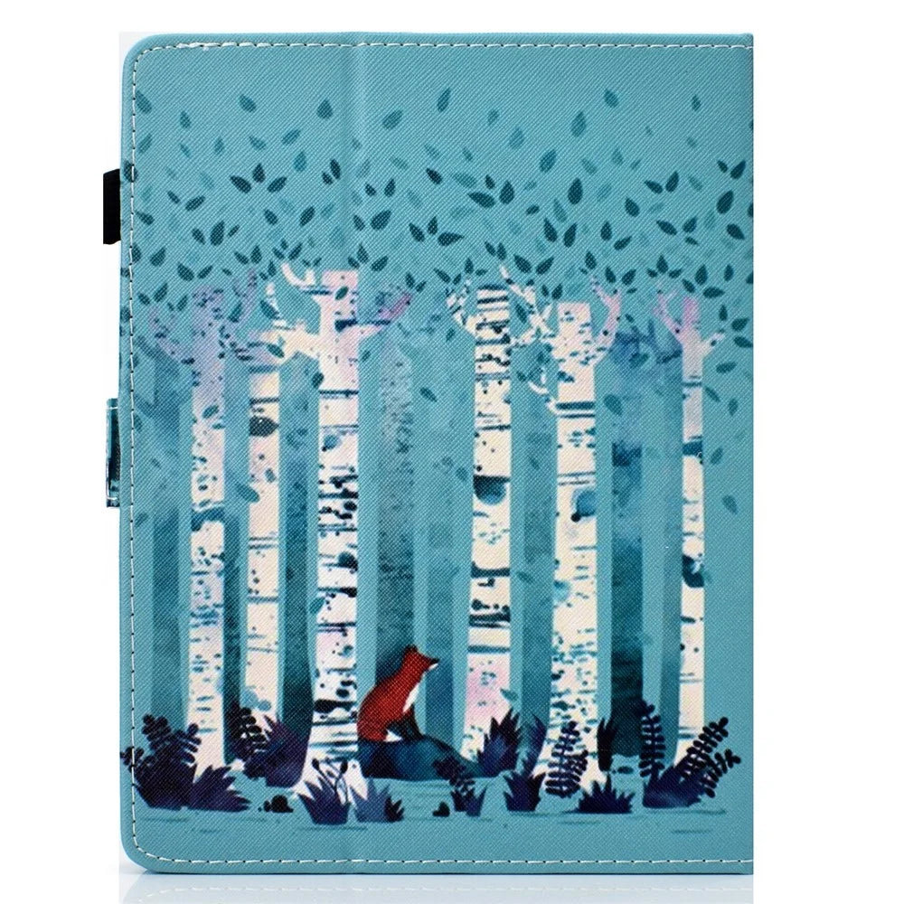 Patterned Universal 7-inch Tablet PU Leather Case for Huawei MediaPad T2 7.0 / Galaxy Tab 3 7.0 etc - Forest - 3