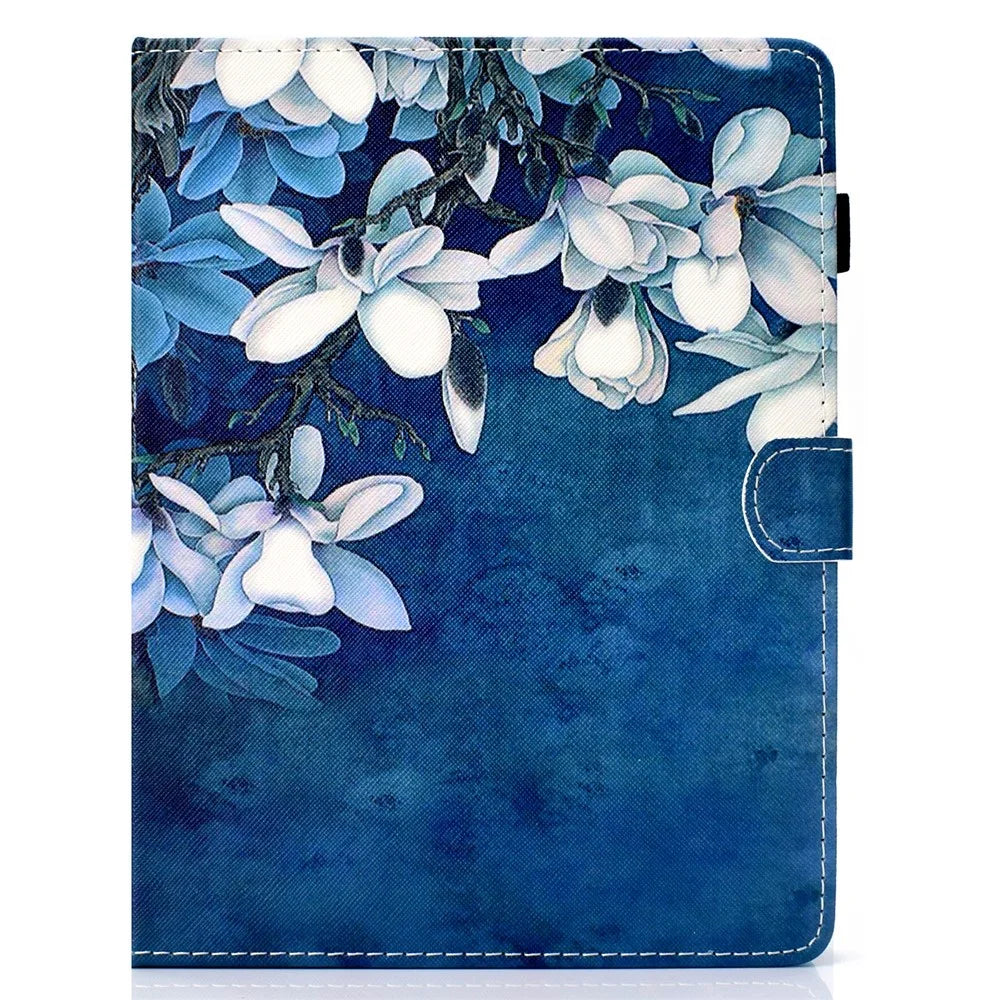 Patterned 10-inch Tablet Universal PU Leather Stand Case for iPad 9.7 (2018) / Lenovo Tab 4 10 Plus etc - Flower Style 1 - 2