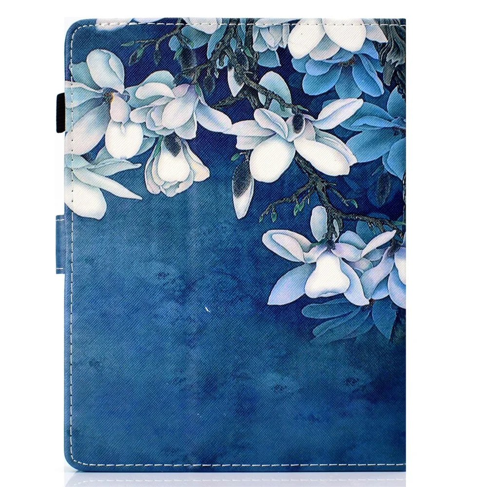 Patterned 10-inch Tablet Universal PU Leather Stand Case for iPad 9.7 (2018) / Lenovo Tab 4 10 Plus etc - Flower Style 1 - 3
