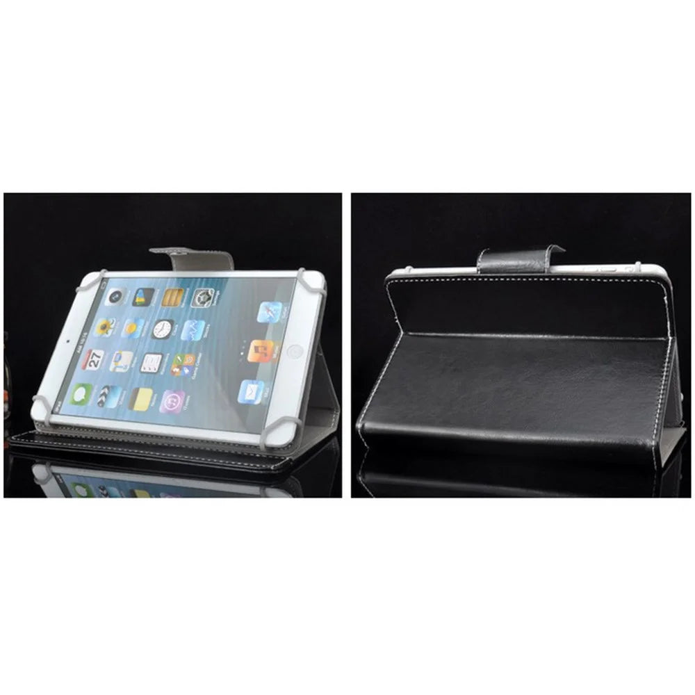 Universal PU Leather Stand Tablet Protective Case for 8-inch Tablets, Size: Length: 215mm, Width: 146-169mm - Black - 3