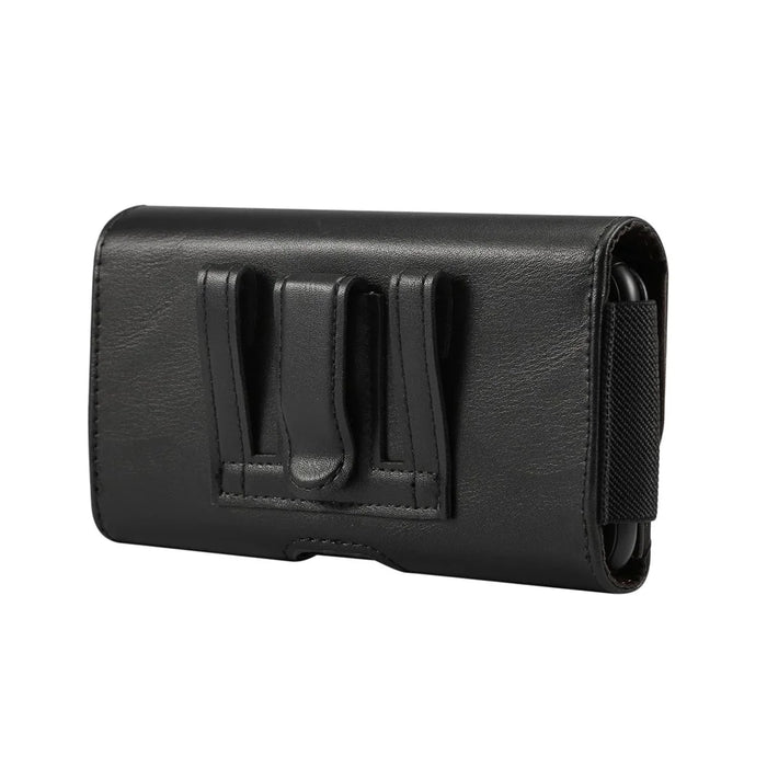 4.8 inch PU Leather Holster Pouch Case for iPhone 8, Size: 14.3 x 7.5 x 1.8cm - Black - 3