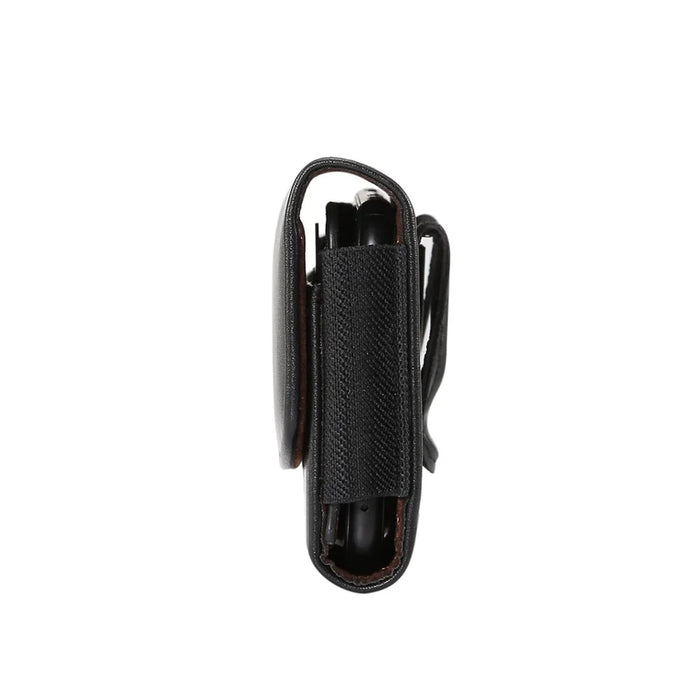 4.8 inch PU Leather Holster Pouch Case for iPhone 8, Size: 14.3 x 7.5 x 1.8cm - Black - 4