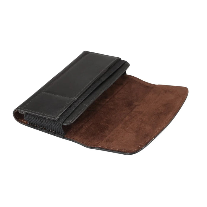 4.8 inch PU Leather Holster Pouch Case for iPhone 8, Size: 14.3 x 7.5 x 1.8cm - Black - 5