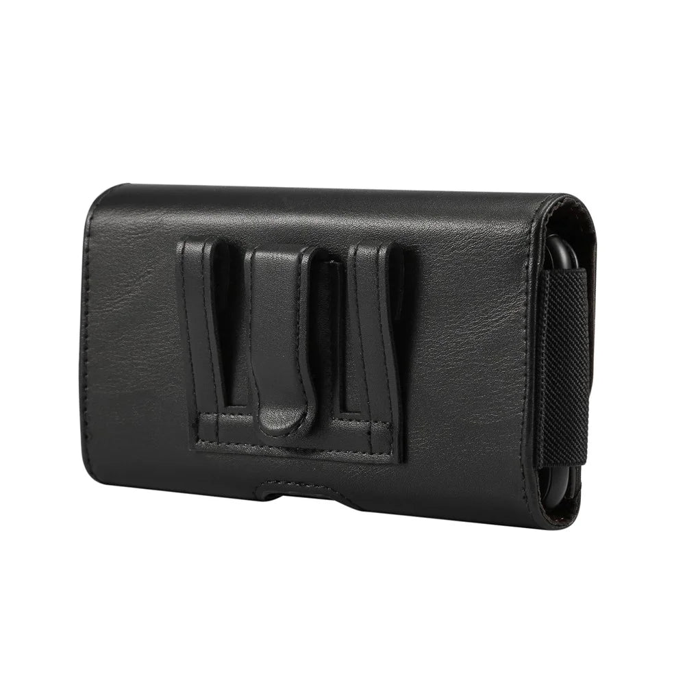 5.2 inch PU Leather Holster Case for Sony Xperia XA2, Size: 14.6 x 7.8 x 1.8cm - Black - 3