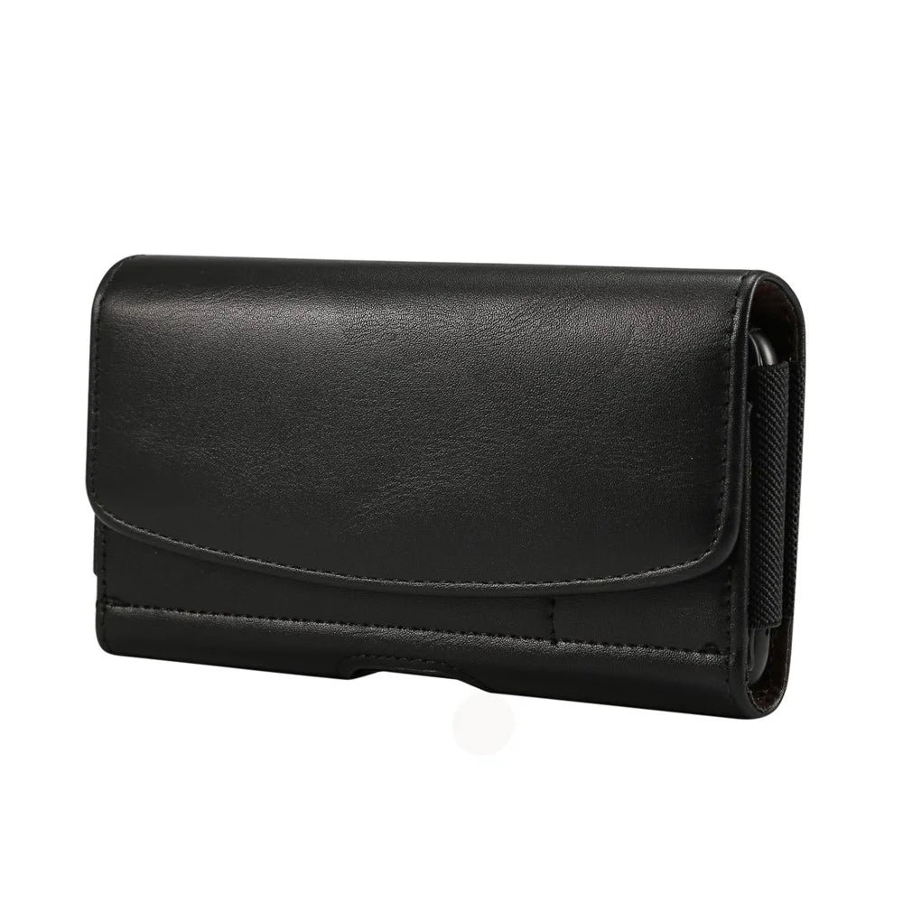 5.8 inch PU Leather Holster Case for iPhone XS, Size: 15.5 x 8 x 1.8cm - Black - 2