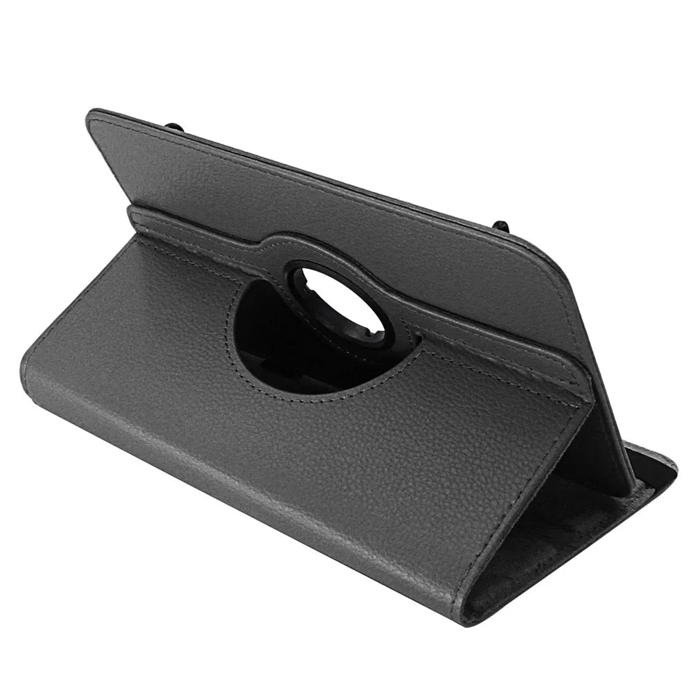 ENKAY HAT PRINCE Litchi Skin 360 Degree Rotary PU Leather Protection Case for 8 inch Tablet - Black - 5