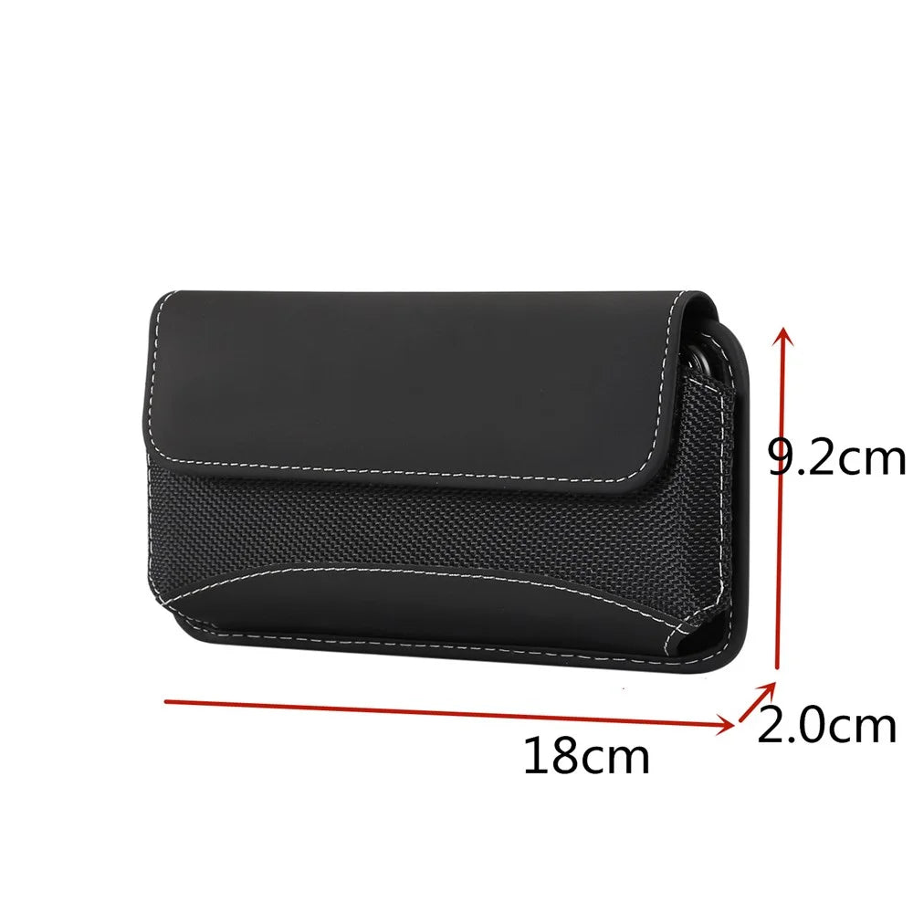 6.4-6.9 inch Universal Case Belt Clip Oxford Cloth Phone Pouch Bag for Men, Size: 18 x 9.2 x 2cm - 4