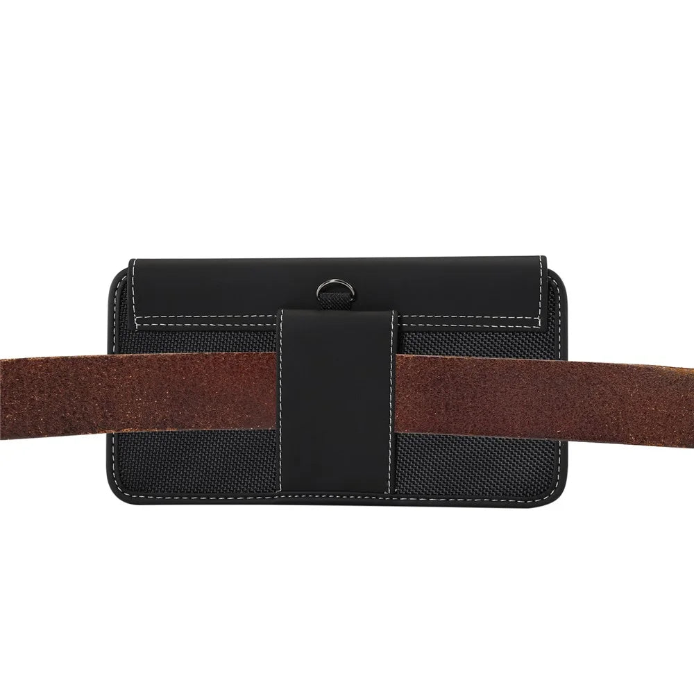 6.4-6.9 inch Universal Case Belt Clip Oxford Cloth Phone Pouch Bag for Men, Size: 18 x 9.2 x 2cm - 6