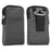 Universal 6.3-6.9 inch Phone Crossbody Pouch Nylon Waist Bag with Belt Loop for Outdoor Running Camping - Dark Grey - 1
