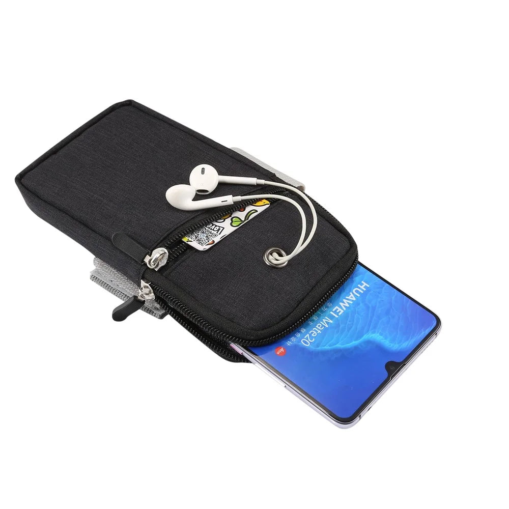 Universal Smartphones Cycling Running Fitness Armband Case, Size: 18 x 9.5cm - Black - 2
