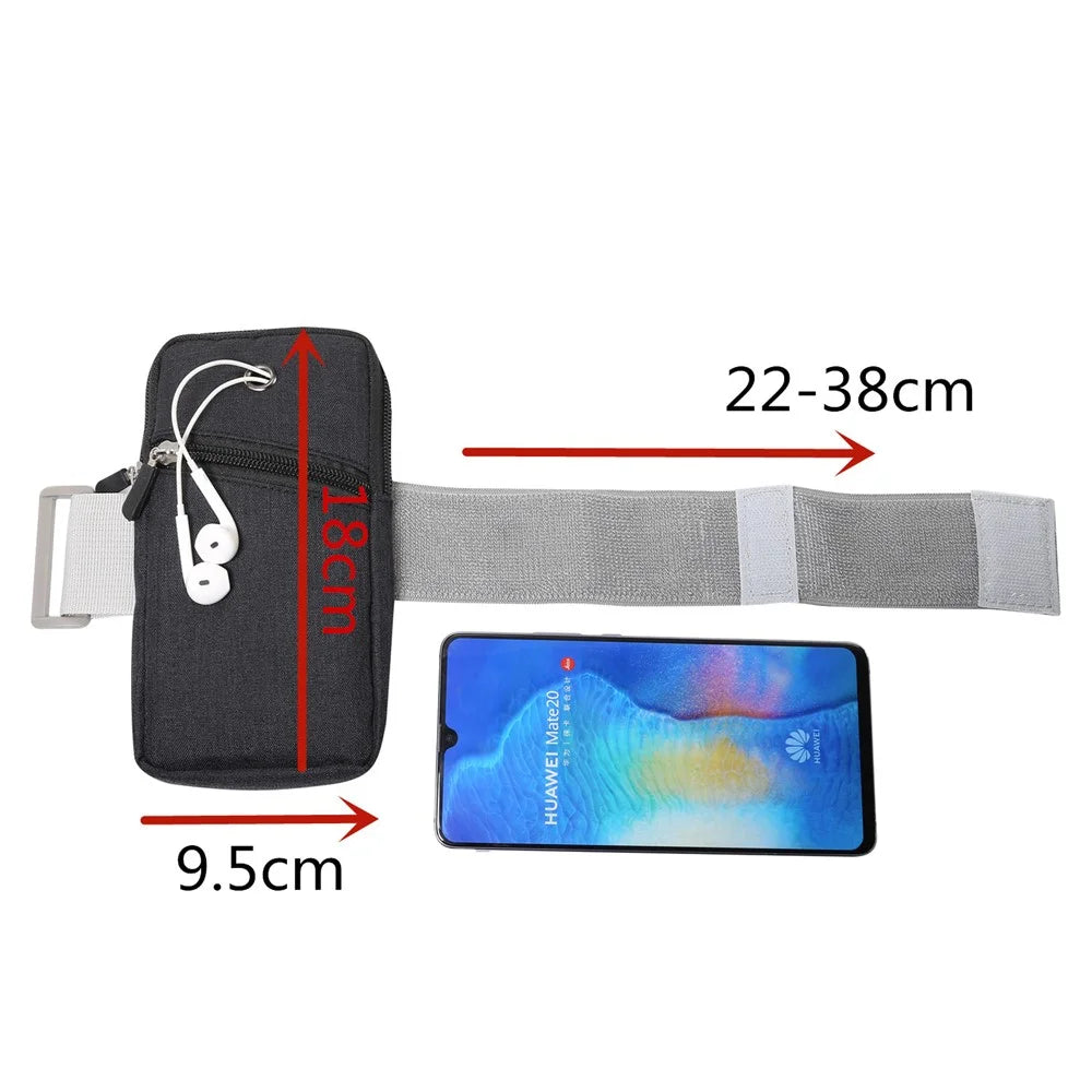 Universal Smartphones Cycling Running Fitness Armband Case, Size: 18 x 9.5cm - Black - 7