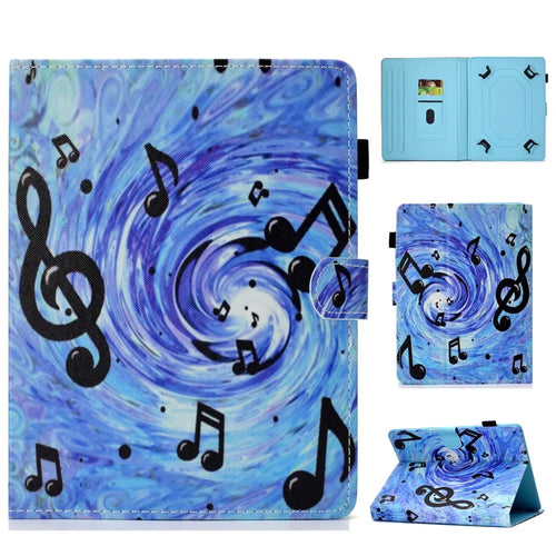 10 inch Patterned Universal PU Leather Card Holder Tablet Case Cover for iPad 9.7 (2018) / Lenovo Tab 4 10 Plus - Note - 1