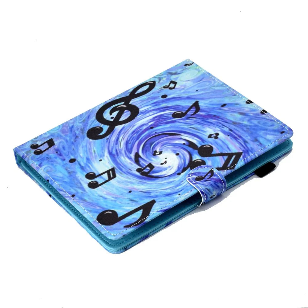 10 inch Patterned Universal PU Leather Card Holder Tablet Case Cover for iPad 9.7 (2018) / Lenovo Tab 4 10 Plus - Note - 7