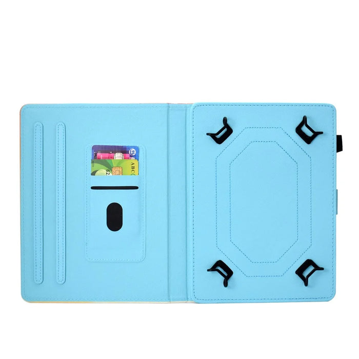 Universal 10-inch Patterned Tablet PU Leather Card Holder Case for iPad 9.7 (2018) / Samsung Tab S3 9.7 etc - Panda on the Tree - 4