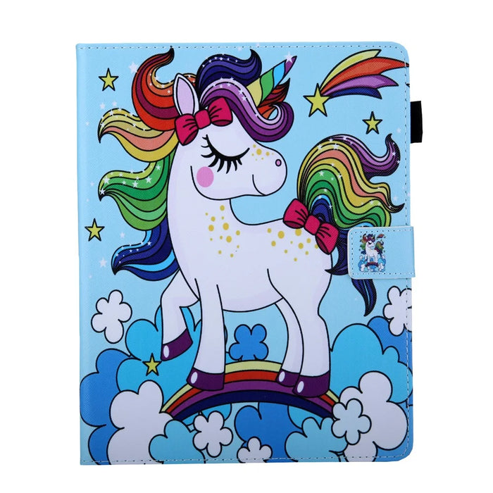 7-inch Universal Patterned Leather Stand Cover for Huawei MediaPad T3 / Galaxy Tab 3 Lite - Horse - 2