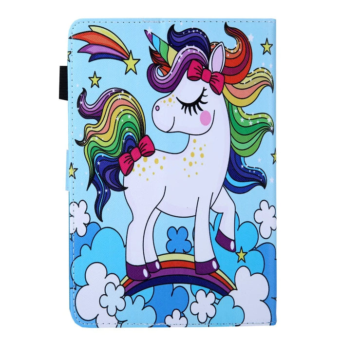 7-inch Universal Patterned Leather Stand Cover for Huawei MediaPad T3 / Galaxy Tab 3 Lite - Horse - 3