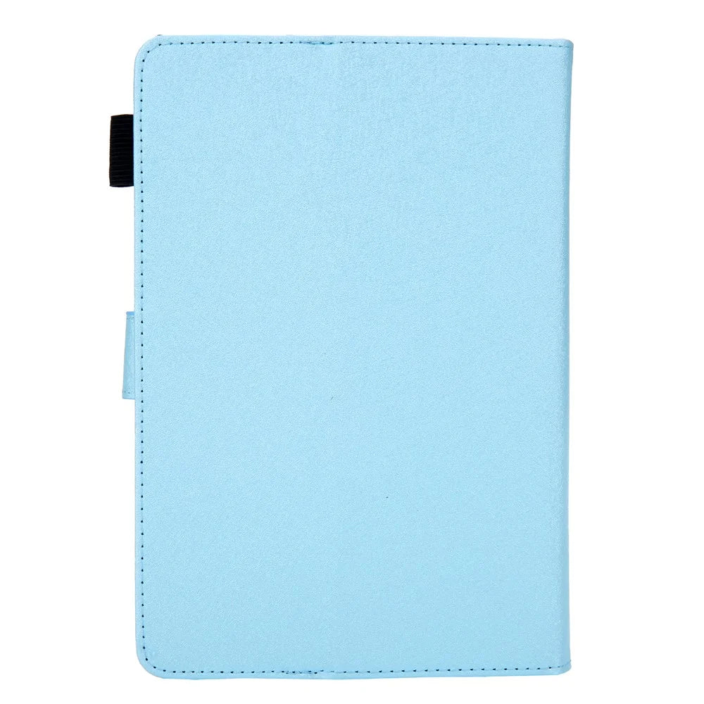 Leather Case Tablet Cover with Card Storage for 10 inch Tablet - Baby Blue - 2