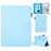 Universal Leather Case Cover with Card Storage for 7 inch Tablet - Baby Blue - 1