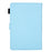 Universal Leather Case Cover with Card Storage for 7 inch Tablet - Baby Blue - 2