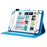 Universal Leather Case Cover with Card Storage for 7 inch Tablet - Baby Blue - 3
